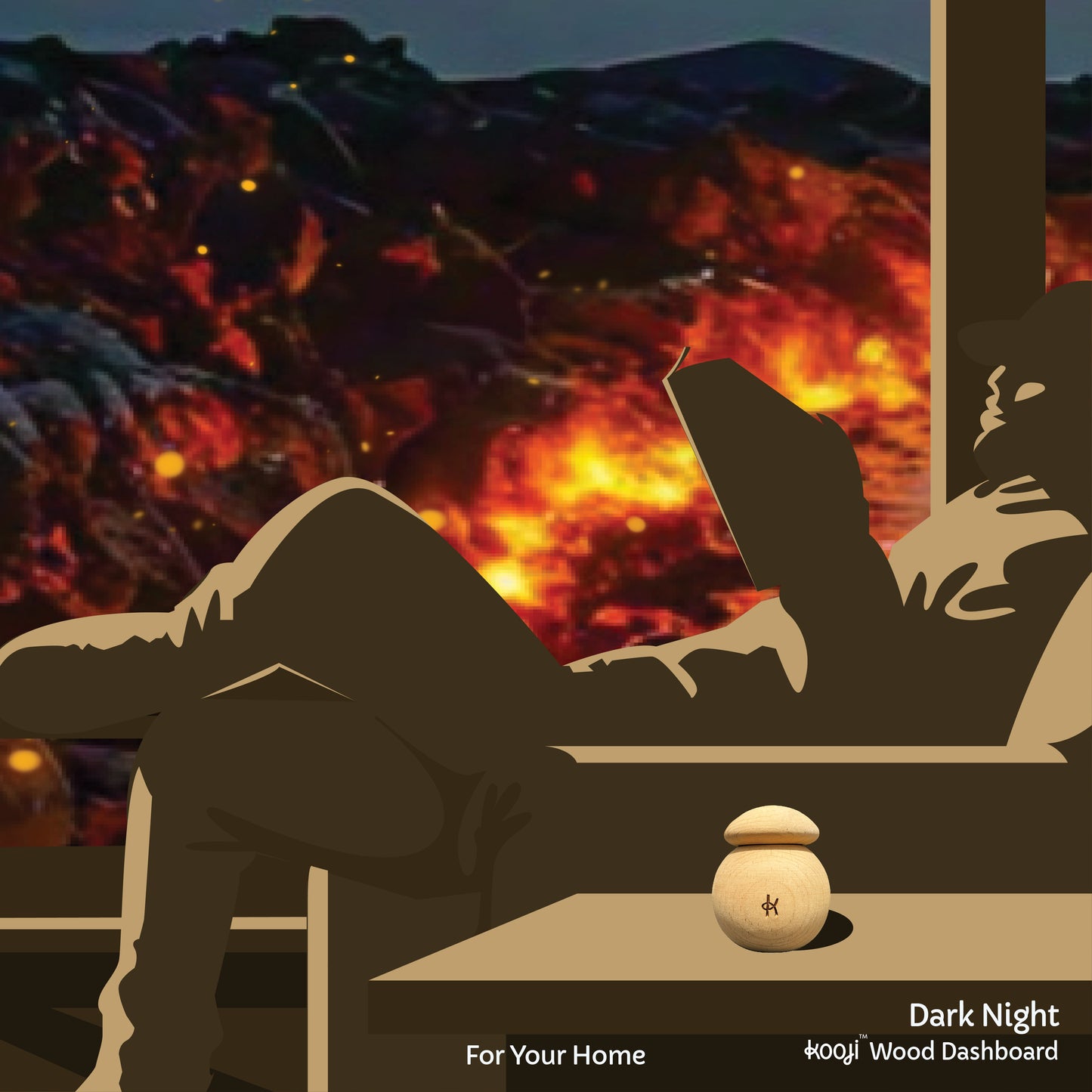 Kooji Wood Dashboard Dark Night