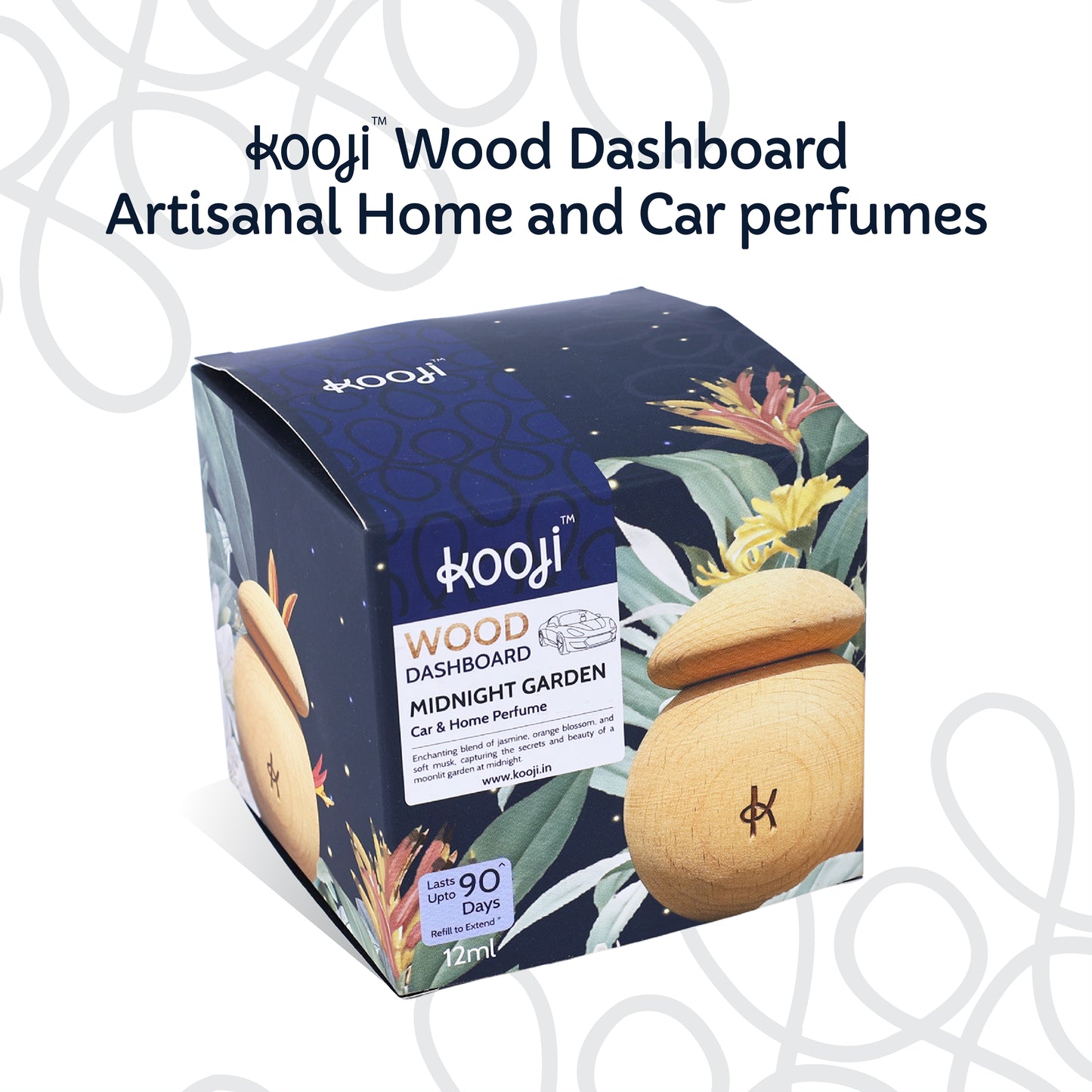 Kooji Wood Dashboard Midnight Garden