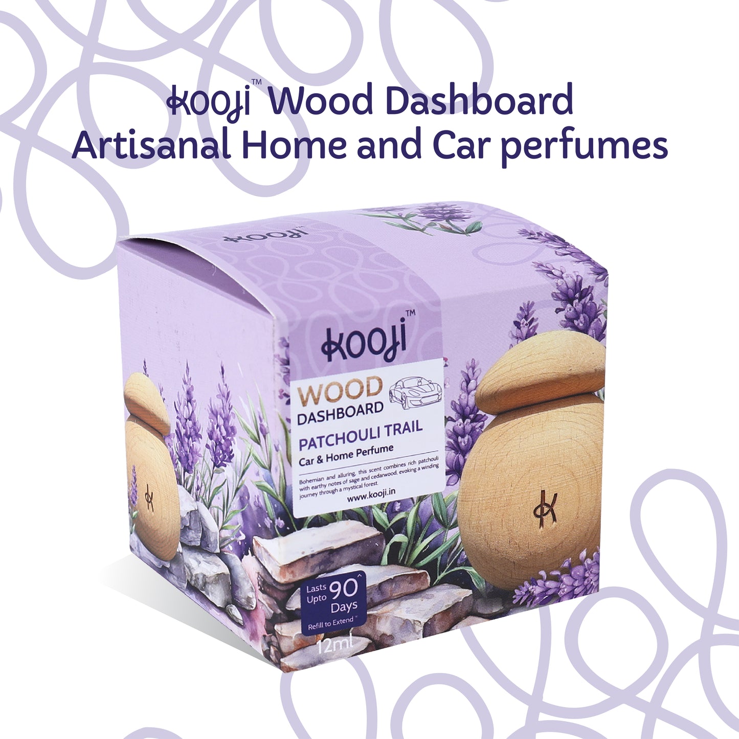 Kooji Wood Dashboard Patchouli Trail