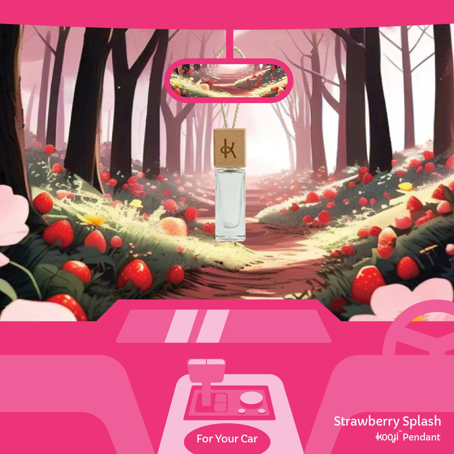 Kooji Pendant Strawberry Splash