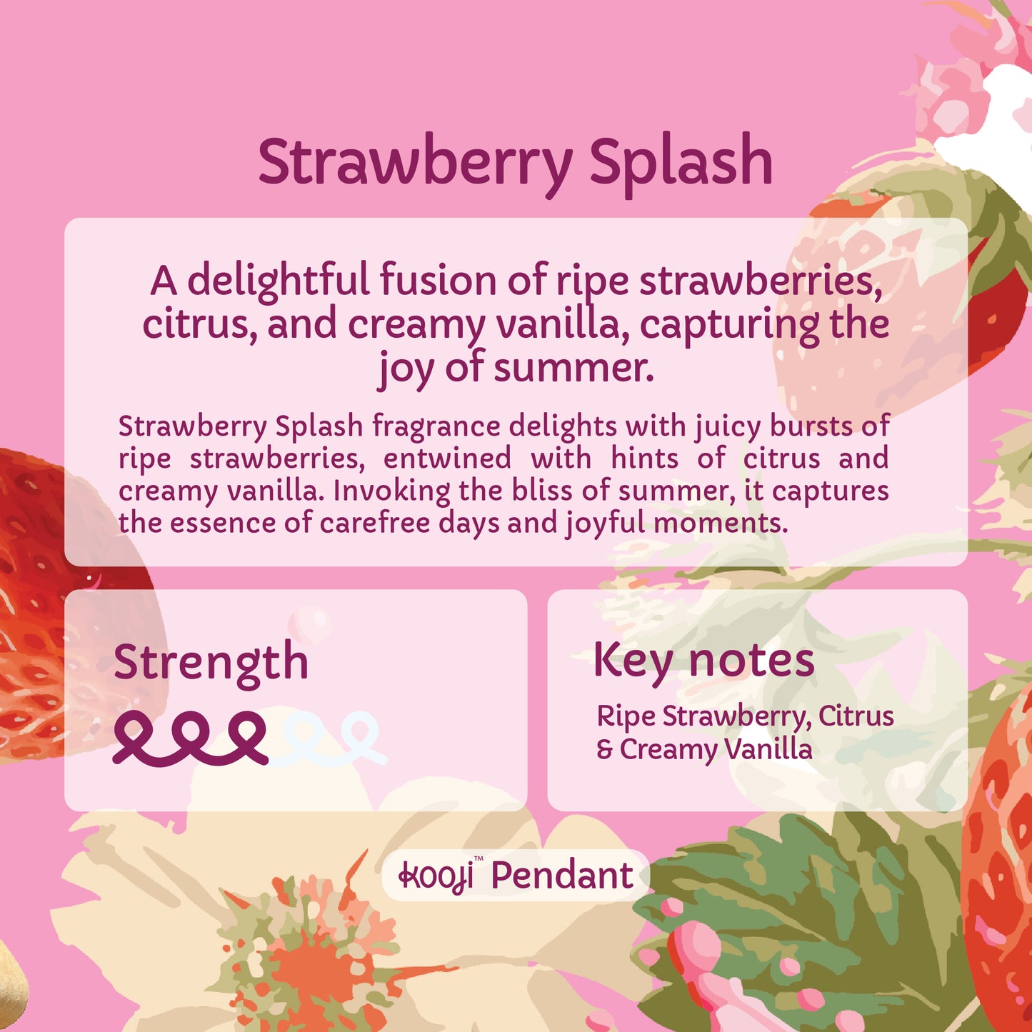 Kooji Pendant Strawberry Splash