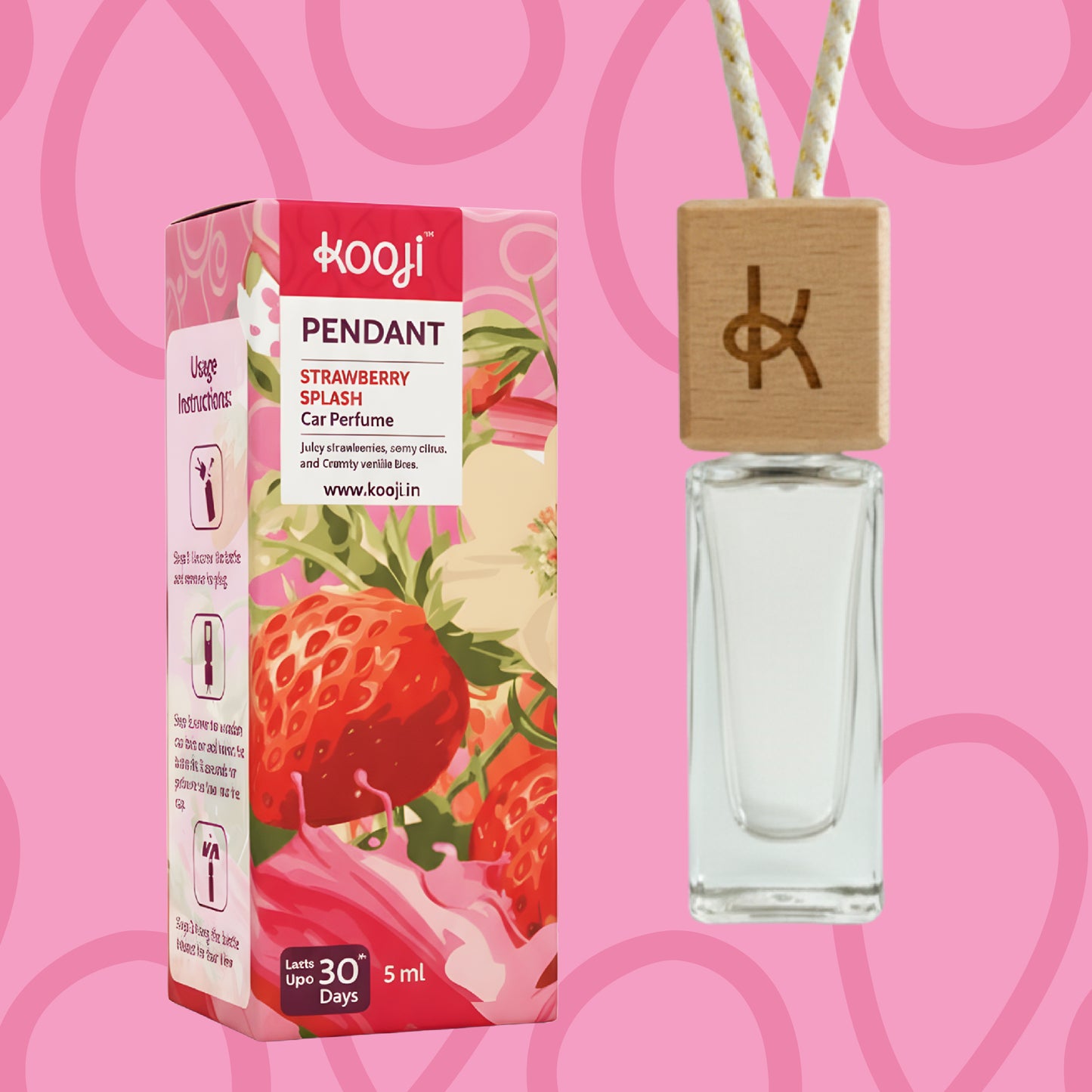 Kooji Pendant Strawberry Splash